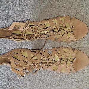 Marc Fisher Suede Paradox sandal heels